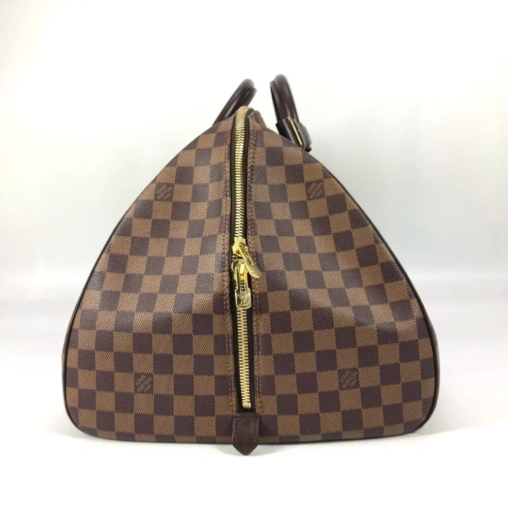 LOUIS VUITTON Authentic Brown Damier Canvas Boston Bag
